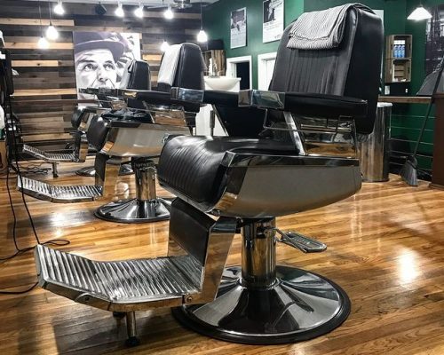 A clean state of the art barbershop